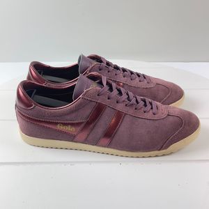 Gola Suede Womens Size 9 Trainer Shoes Lace Up Retro Sneaker Windsor Wine